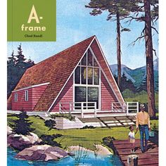 a - frame house with porch and steps leading to the front door is shown in this color illustration