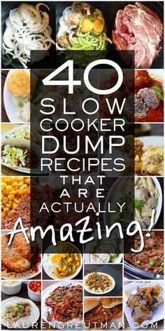 the cover of 40 slow cooker dumps that actually amazing