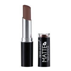 Swiss Beauty Smooth Velvet Lipstick Matte 3.2g Swiss Beauty, Murphy Brown, Café Mocha, Matte Lipsticks, Lipstick Matte, Velvet Lipstick, Go Crazy, Packaging Labels, Product Images