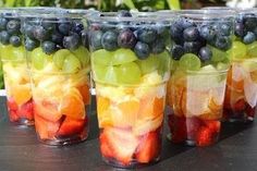 Fruit Salad to go mit Zitrus-Dressingfrischer Sommer-SnackÜber 5 Bewertungen und für vorzüglich befundenMitPortionsrechnerKochbuchVideo-Tipps Breakfast Fruit Salad, Salad To Go, Salad Breakfast, Dressing For Fruit Salad, Breakfast Fruit, Salads To Go, Citrus Dressing, Fruit Party, Fruit Shop