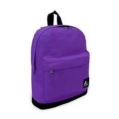 Backpack Bag Purple With Black Accents * Material:600d Polyester * Dimension13 X 10 X 3.5 In * Capacity480 Cu In / 7.9 L The Last 5 Pictures Show Interior, Dimensions And Other Angles In The Pink Color Trendy Purple Backpack For Daily Use, Trendy Purple Softback Backpack, Student Purple Bag With Zipper Closure, Trendy Purple Bags For Back To School, Purple Student Bags With Zipper Closure, Casual Purple Bags For Back To School, Trendy Purple Back-to-school Bags, Purple School Bag With Adjustable Strap, Purple Student Bag For Back To School