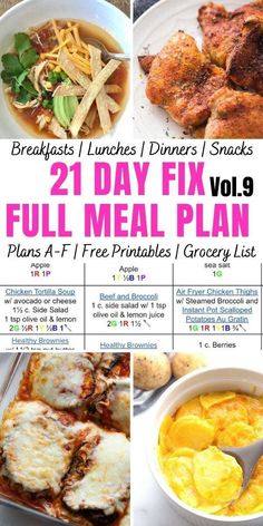 the 21 day fix meal plan is full of delicious, healthy meals to help you get ready