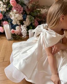 The sweetest little princess in the sweetest little dress 🩷 Shop our gorgeous EVA DRESS online now 🤍 @mikandme_ Toddler Wedding Dress, Bella Dress, Wedding Dresses For Kids, Eva Dress, Childrens Dress, Junior Bridesmaid Dresses, Newborn Dresses, Junior Bridesmaid, Little Dresses