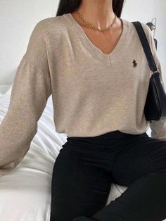 Fall Sweaters For Women, Looks Pinterest, Oversized Sweater Women, Loose Top, Comfortable Tops, Mode Inspo, 가을 패션, Sweater Women, Casual Sweaters