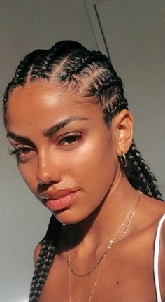 Corn Row Stitch Braids, Canerows Hairstyles, Cornrow Women, 8 Braids Cornrows, Black Women Cornrow Hairstyles, 2 Cornrows Braids For Black Women, 8 Cornrows Braids, Cornrows Black Women, 8 Cornrows