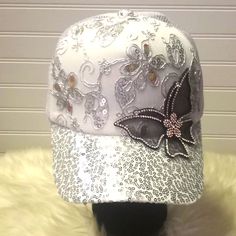 Nwt. White, Black & Silver. Butterfly Sequined & Embroidered Sparkly Padded Baseball Cap. Sparkly Mesh Back.. Adjustable Cap. Made For Xoxo, Carly. Perfect To Wear Or Makes A Great . 100% Polyester. Wear With Love Xoxo, Carly Bundle & Save $$$ Sparkly Carly's Boutique White Snapback Hat For Party, White Trucker Baseball Cap For Party, White Adjustable Baseball Cap For Party, White Snapback Trucker Hat For Party, White Fitted Baseball Cap With Curved Brim, White Fitted Trucker Hat, Fitted White Trucker Hat, White Snapback Party Hat, Fitted White Snapback Hat