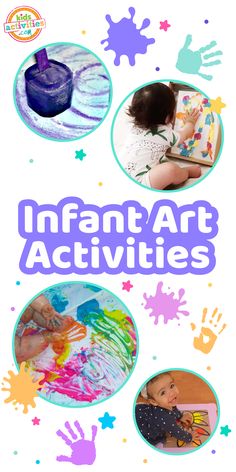 the cover of infant art activities