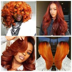 Great for the fall! Fall Hair Colors Orange, Hair Colors Orange, Burnt Orange Hair Color, Burnt Orange Hair, Orange Hair Color, Hair Color Orange, Types Of Hair, Hair Color Auburn, Pelo Afro