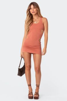 Wilma Cut Out Knit Mini Dress – edikted Body Hugging Dress, Date Night Looks, Outfit Looks, Drink Milk, Knit Mini Dress, Curvy Girl Outfits, Night Looks, Dress Cuts, Casual Clothing