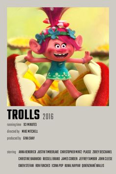 an advertisement for trolls in the movie