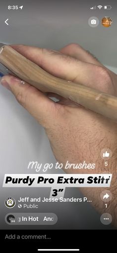 a person holding a baseball bat in their right hand with the text purdy pro extra sit on it