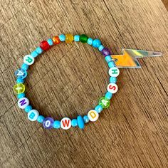 My Little Pony Bracelet Rainbow Dash With Lightening Bolt Charm Handmade New Without Tags Always Open To Bundles And Offers! Bracelet Rainbow, Bracelets Diy, Bracelet Ideas, Beaded Bracelets Diy, Rainbow Dash, Diy Bracelets, Womens Jewelry Bracelets, My Little Pony, Beading