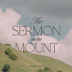 the cover of the book, the sermon on the mount