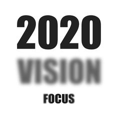 the words vision focus are shown in black on a white background, and there is no image to describe