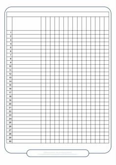 a printable attendance sheet for students to use in their school's calendars