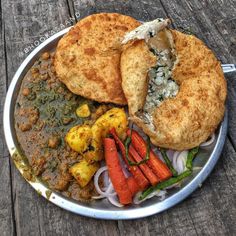 a plate with some food on top of it