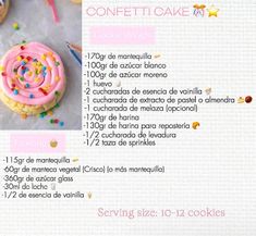 the instructions for how to make cookies with icing and sprinkles