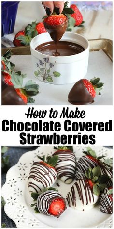 how to make chocolate covered strawberries