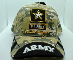 Step into style with our Army Hat. Made for both fashion and function, this rugged yet stylish cap is the perfect accessory to elevate any casual ensemble. Premium Materials: Crafted from durable cotton twill, this hat is built to withstand daily wear and tear while maintaining its shape and comfort. Adjustable Fit: With an adjustable strap at the back, this cap ensures a customized and secure fit for all head sizes, providing maximum comfort throughout the day. One Size Fits Most: Adjustable strap allows for a comfortable fit for head circumferences Army Logo, Cap Cute, Army Hat, Army Gifts, Stylish Caps, Embroidered Cap, Embroidered Caps, United States Army, Baseball Hat