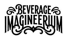 the logo for severage and imaginerumm, which is designed in black on white