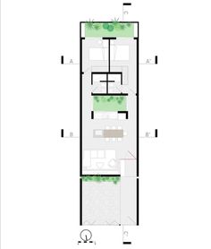 the floor plan for a small house with two levels and three rooms on each level