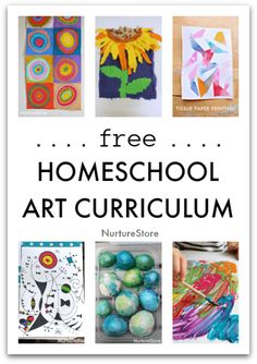 free homeschool art and crafts for kids to do at school or home use