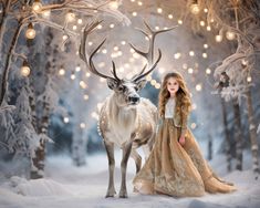 Reindeer On Enchanted Winter Forest Backdrop, Christmas Digital Background Photography, Fairytale Backdrop, Fantasy Digital Photo Download Reindeer In Snow Photography, Reindeer Christmas Photoshoot, Digital Photo Background, Winter Fairytale Photoshoot, Winter Themed Photoshoot, Christmas Digital Backgrounds, Enchanted Winter Forest, Fairytale Backdrop, Christmas Photography Props