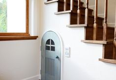 the door is open to let people know what's on the stairs in this house