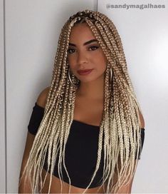 Box Braid Hair, Box Braid, Braids With Extensions