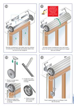 instructions on how to install an automatic sliding glass door with rollers and track locks