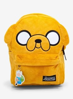 Adventure Time Jake Fuzzy Figural Backpack, Adventure Time Backpack, Adventure Time Merch, Adventure Time Jake, Last Unicorn, Adventure Time Art, Cute Backpacks, Rilakkuma, Laptop Pocket, Cute Bags