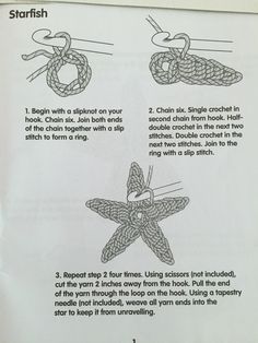 instructions on how to knot a starfish