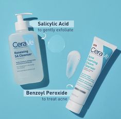 Cerave Renewing Sa Cleanser, Acne Foaming Cream Cleanser, Cerave Moisturizer, Cerave Skincare, Salicylic Acid Cleanser, Rough Bumpy Skin, Beauty Skin Quotes, Bumpy Skin, Acne Cleansers