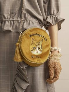 Embroidery Circle, Kitty Embroidery, Rolled Up Jeans, Cat Embroidery, Circle Bag, Cycle Shop, Pre Fall Collection, Denim Sweater, Pink Leopard Print