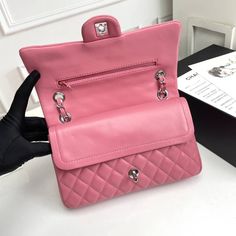 Description CC Large Classic Handbag Silver Hardware Pink For Women, Women’s Handbags, Shoulder Bags 11.8in/30cm Rep 1:1 Size: 19.5 × 30 × 10 cm/ 7.7 × 11.8 × 3.9 inches (Length x height x width) The Jumbo Classic Bag the main difference is the small interior space. When choosing the Jumbo size, consider whether the compartments are big enough to help you carry your daily essentials. For some fashionista’s, there is a second reason why they choose the Small Classic Bag. It can be due to the heig High-end Double Flap Shoulder Bag For Daily Use, High-end Double Flap Shoulder Bag For Shopping, High-end Double Flap Shopping Bags, High-end Pink Office Bag, High-end Pink Handheld Bag, Classic Bag With Double Flap For Daily Use, High-end Double Flap Shoulder Bag For Travel, Classic Double Flap Bag For Daily Use, High-end Bag With Detachable Strap And Double Flap