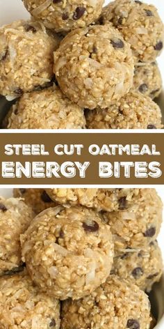 an image of steel cut oatmeal energy bites