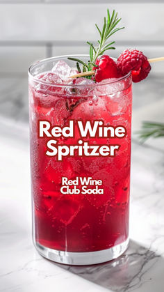 Red Wine Spritzer