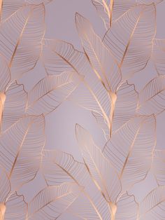 an image of a wallpaper with gold leaves on the side and purple background in the back