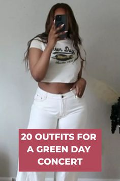 Looking for a simple, aesthetic, and cute outfit to rock at a Green Day concert? Find your perfect look here! Circular Sunglasses, Outfit Rock