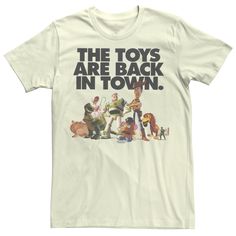 the toys are back in town t - shirt with an image of toy story characters