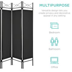 the room divider is shown with instructions to install it and how to use it