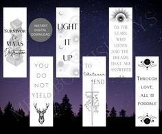 six bookmarks with the words, you do not need to know what they are