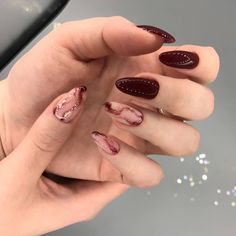 Wine Nails, Maroon Nails, Vintage Nails, Her Nails, Soft Nails, Pedicure Nail Art, Elegant Nails, Classy Nails, Chic Nails