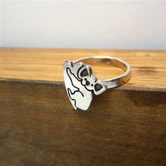 Koala Sterling Silver Charm RingAn adorable koala hugs a heart on this charming ring. Silver charm is soldered to a 1/8" wide sterling silver band in whole sizes 5-9.Your ring will be made to order, so please give me 1-5 business days to make it. Each item comes in a cute box ready for gift giving, without a receipt. If you'd like to include a gift message, let me know at checkout. Items are shipped USPS First Class. Shipping upgrades available at checkout. Jennifer Reed, Glass Store, Modern Store, Dog Ring, Dog Pendant, Dog Necklace, Animal Rings, Charm Rings, Gift Message