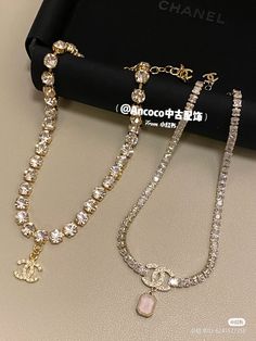 Jewlrey Aesthic Luxury, Expensive Gifts Aesthetic, Gold Chanel Necklace, Cute Link, Bracelets Cute, Xoxo Jewelry, قلادات متدلية