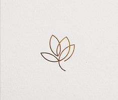 a gold leaf logo on white paper