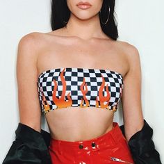 If your desire to buy mini skirts from online platforms, then check out the hottest deals and offers only at Axcid Shop and we promise that you will be delighted to deal with us. Instagram Baddie, Bandeau Crop Top, Plaid Blouse, Sleeveless Crop Top, Bustiers, Bandeau Top, Printed Tank Tops, Tube Top, Lany