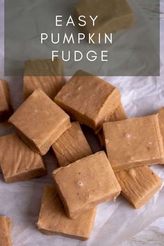 easy pumpkin fudge is the perfect fall treat