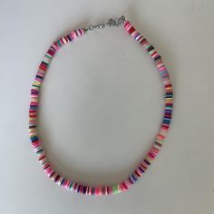 (got this in hawaii) rainbow clay bead necklace
flaws: nope

TAGGED LA HEARTS FOR EXPOSURE!

message me before buying, you won’t get refunded !!

tags: gorjana claire’s hawaii beachy preppy rainbow clay bead necklace colorful lovisa la hearts Clay Bead Necklace Ideas, Preppy Rainbow, Bead Necklace Ideas, Beachy Preppy, Hawaii Rainbow, Colorful Bead Bracelets, Clay Bead Necklace, Necklace Colorful, Clay Bead