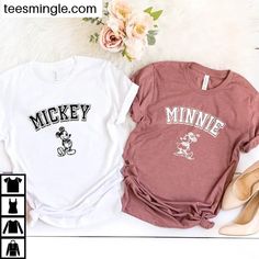 Couple Disney Minnie Mickey Matching Shirt, Matching Tee, Disneyland Apparel, Gift Idea For Couples, Couple Shirts, Custom Shirt Check more at https://teesmingle.com/product/couple-disney-minnie-mickey-matching-shirt-matching-tee-disneyland-apparel-gift-idea-for-couples-couple-shirts-custom-shirt/ Pooh And Mickey Sharing Shirt, Mickey And Minnie Couple Shirts, Mickey Mouse Graphic Tee For Disney Trips, Casual Cotton Minnie Mouse T-shirt, Casual Minnie Mouse Cotton T-shirt, Disneyland Outfits, Matching Tees, Couple Shirts, Matching Shirts